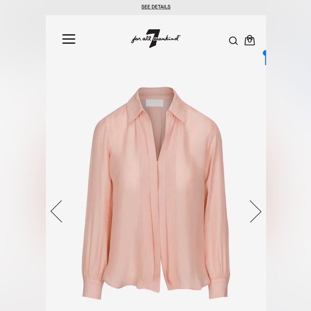 Relaxed Pink Button Down Shirt with Notched Collar